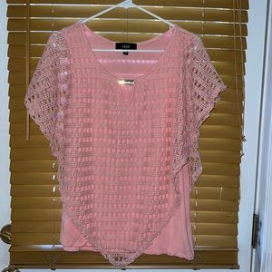 Pink tank w/ attached overlay